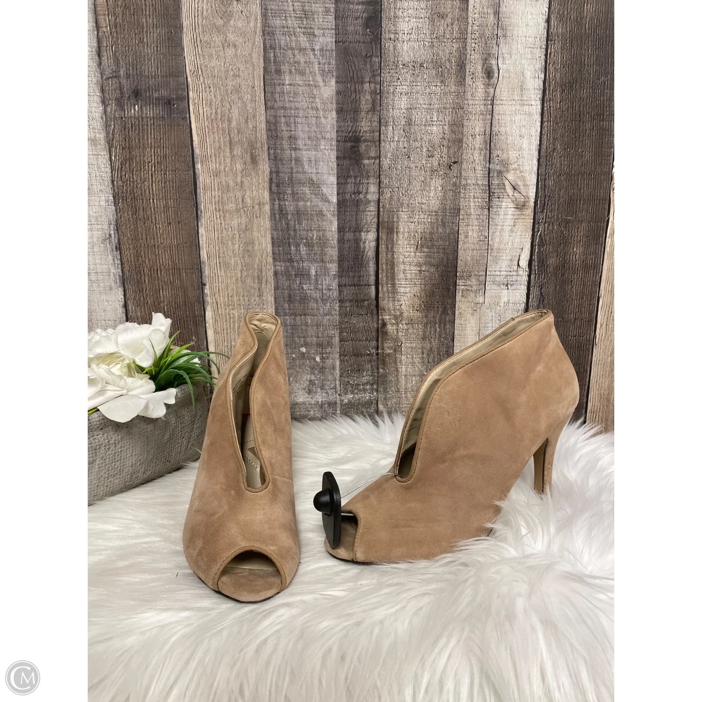 Shoes Heels Stiletto By Adrienne Vittadini In Tan, Size: 7.5