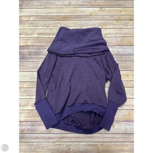Athletic Sweatshirt Collar By Cme In Purple, Size: M