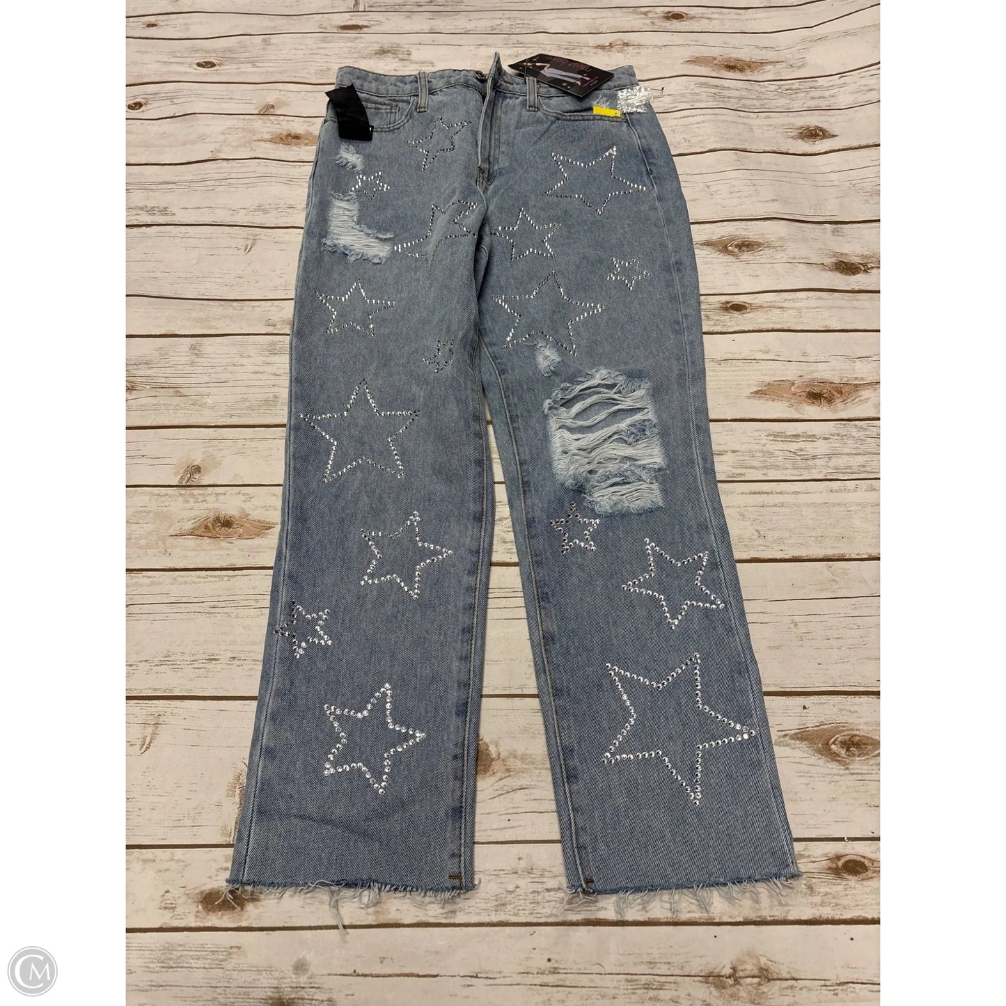 Jeans Straight By Cme In Blue Denim, Size: 8