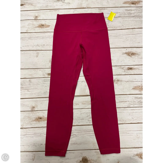 Athletic Leggings By Lululemon In Pink, Size: 6