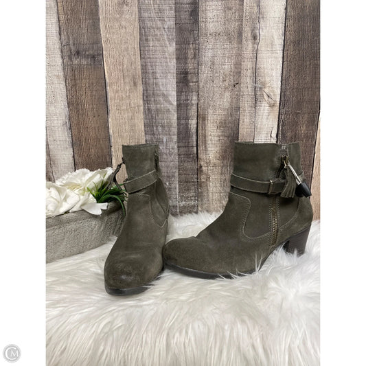 Boots Ankle Heels By Earth Origins In Brown, Size: 7.5