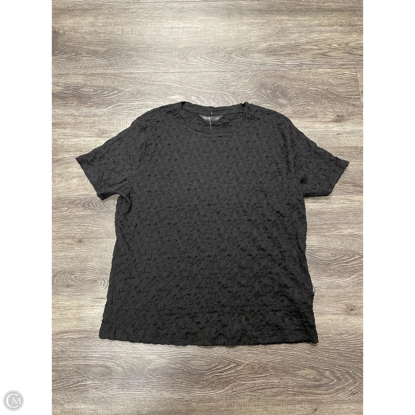 Top Short Sleeve By Simply Vera In Black, Size: Xl