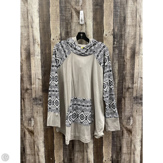 Top Long Sleeve By Lularoe In Black & White, Size: 2x
