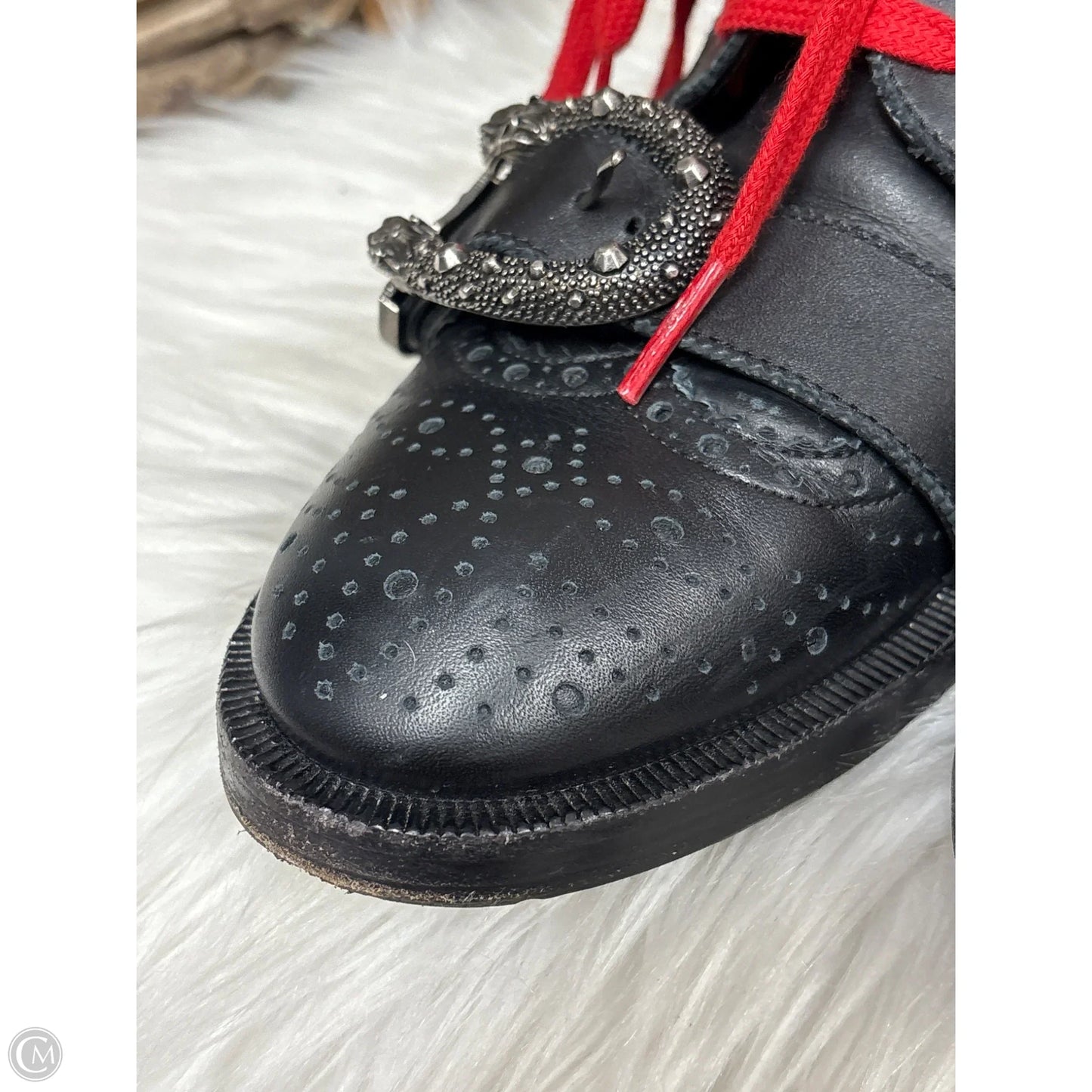 Boots Luxury Designer By Gucci In Black, Size: 9