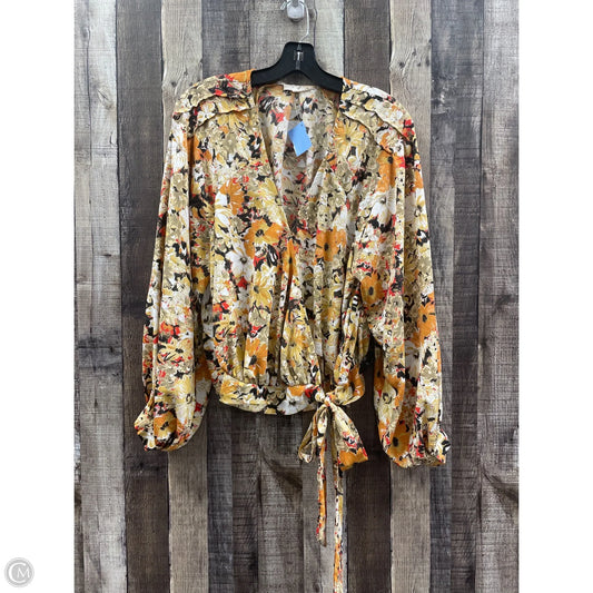 Top Long Sleeve By Easel In Multi-colored, Size: S