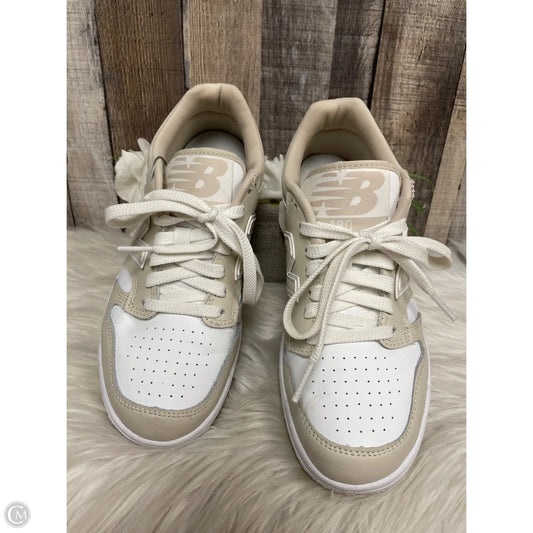 Shoes Athletic By New Balance In Tan & White, Size: 5.5