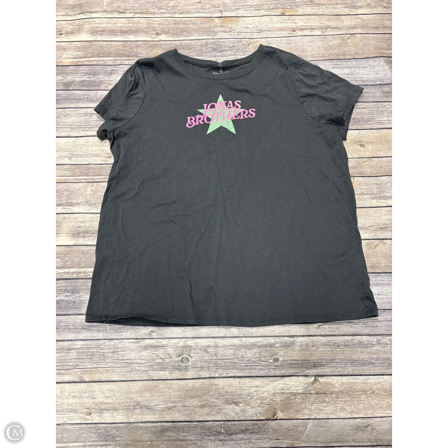 Top Short Sleeve Basic By Cme In Black, Size: 1x