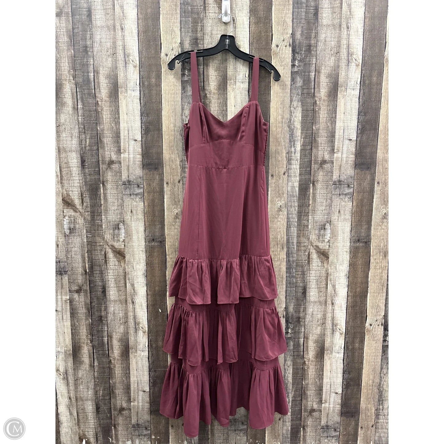 Dress Party Long By Abercrombie And Fitch In Maroon, Size: S