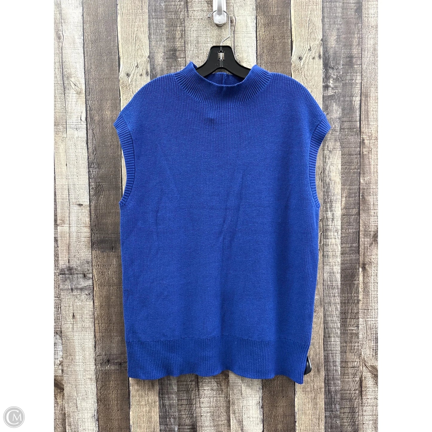 Sweater Short Sleeve By Talbots In Blue, Size: 2x
