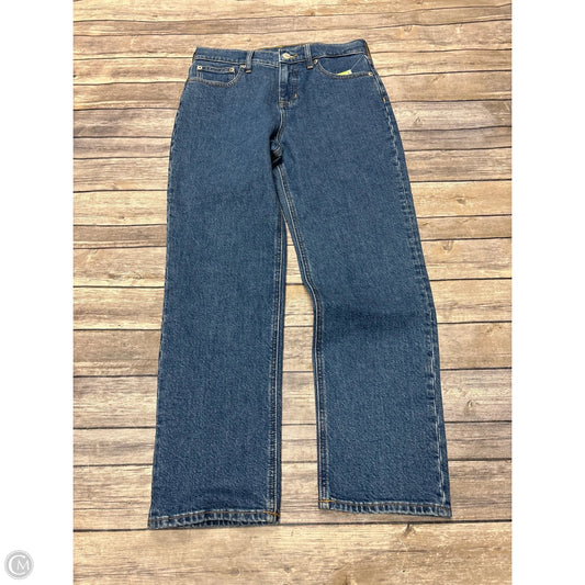 Jeans Straight By J. Crew In Blue Denim, Size: 2p
