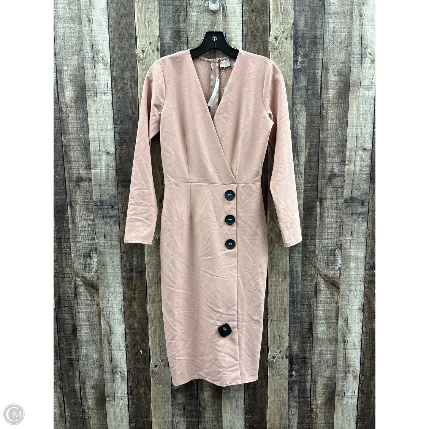 Dress Party Midi By Asos In Pink, Size: Xs