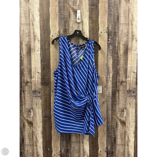 Top Sleeveless By Liz Claiborne In Striped Pattern, Size: 3x