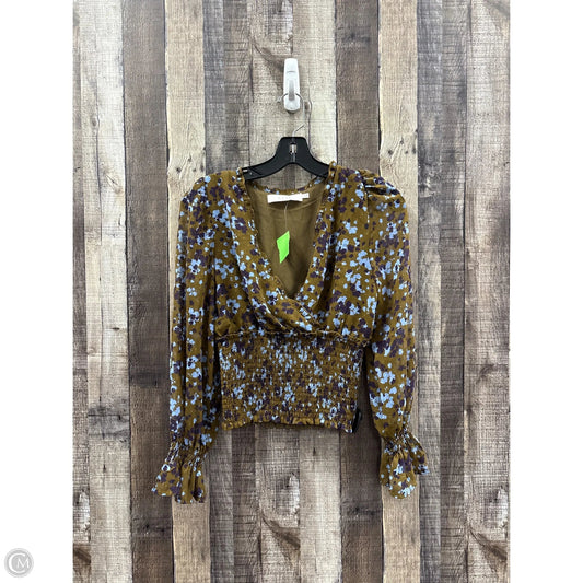 Top Long Sleeve By Astr In Multi-colored, Size: Xs