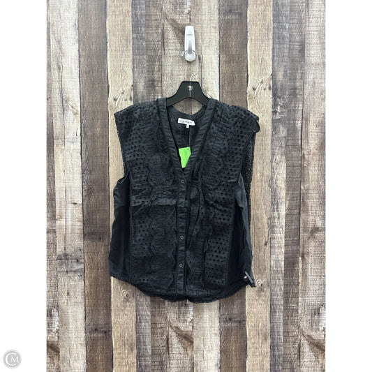 Top Sleeveless By Frame In Black, Size: S