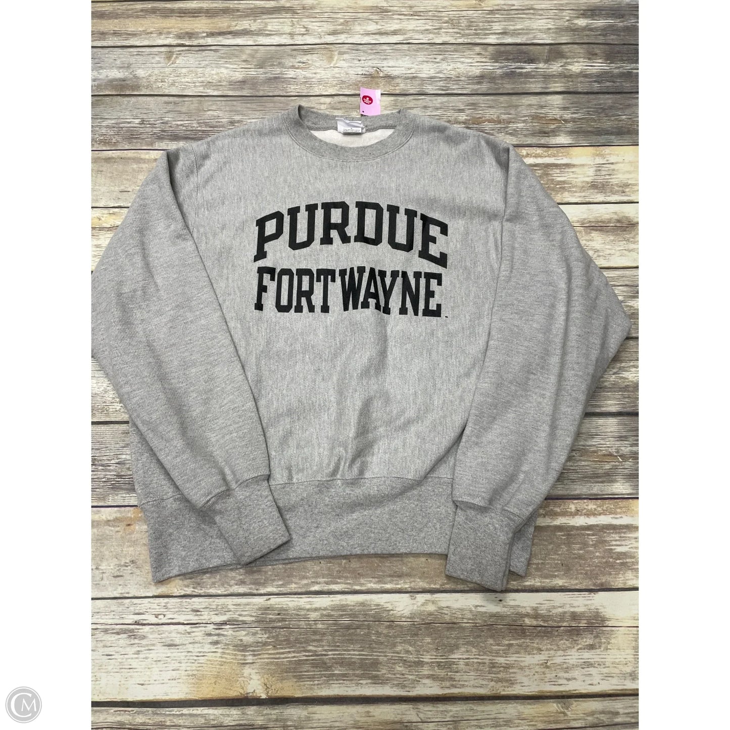 Sweatshirt Crewneck By Champion In Grey, Size: M