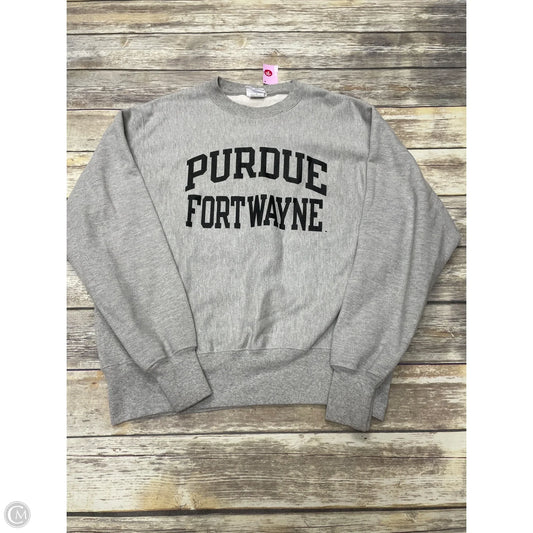 Sweatshirt Crewneck By Champion In Grey, Size: M