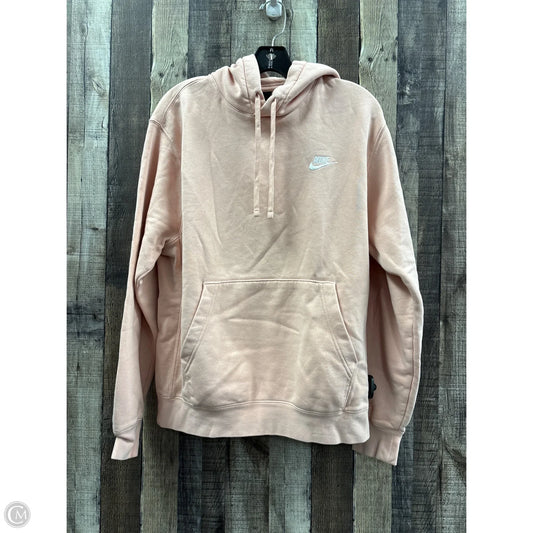 Sweatshirt Hoodie By Nike In Pink, Size: M