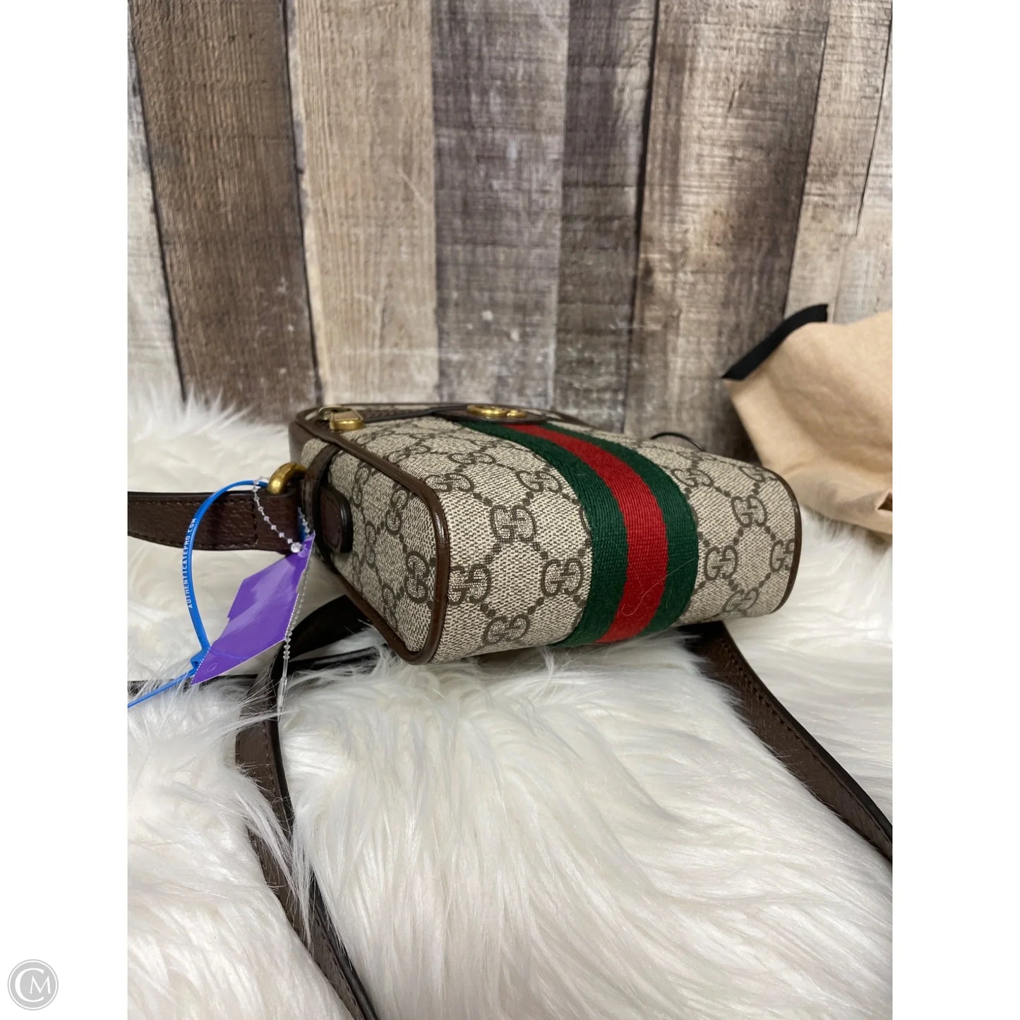Crossbody Luxury Designer By Gucci, Size: Small