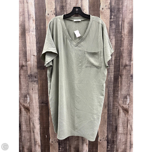 Dress Casual Short By Cherish In Green, Size: Xl