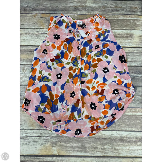 Top Sleeveless By Cabi In Multi-colored, Size: L