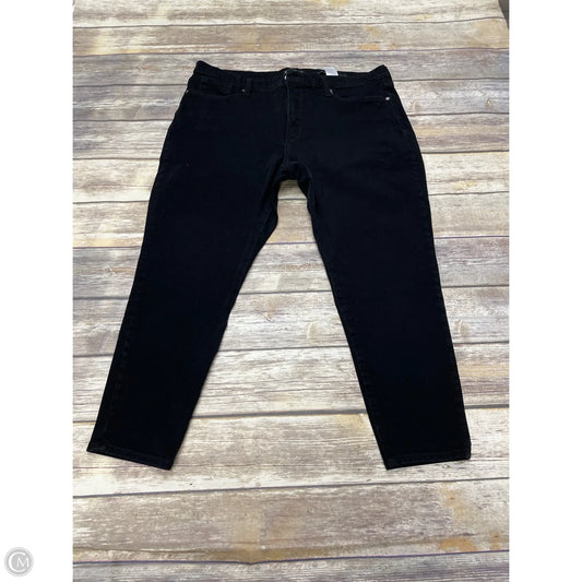 Jeans Skinny By Banana Republic In Black, Size: 18