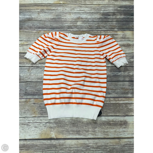 Sweater Short Sleeve By Vine & Love In Striped Pattern, Size: S