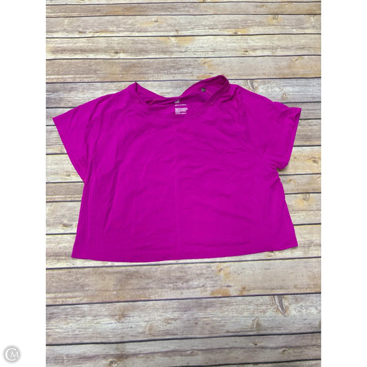 Athletic Top Short Sleeve By All In Motion In Pink, Size: M
