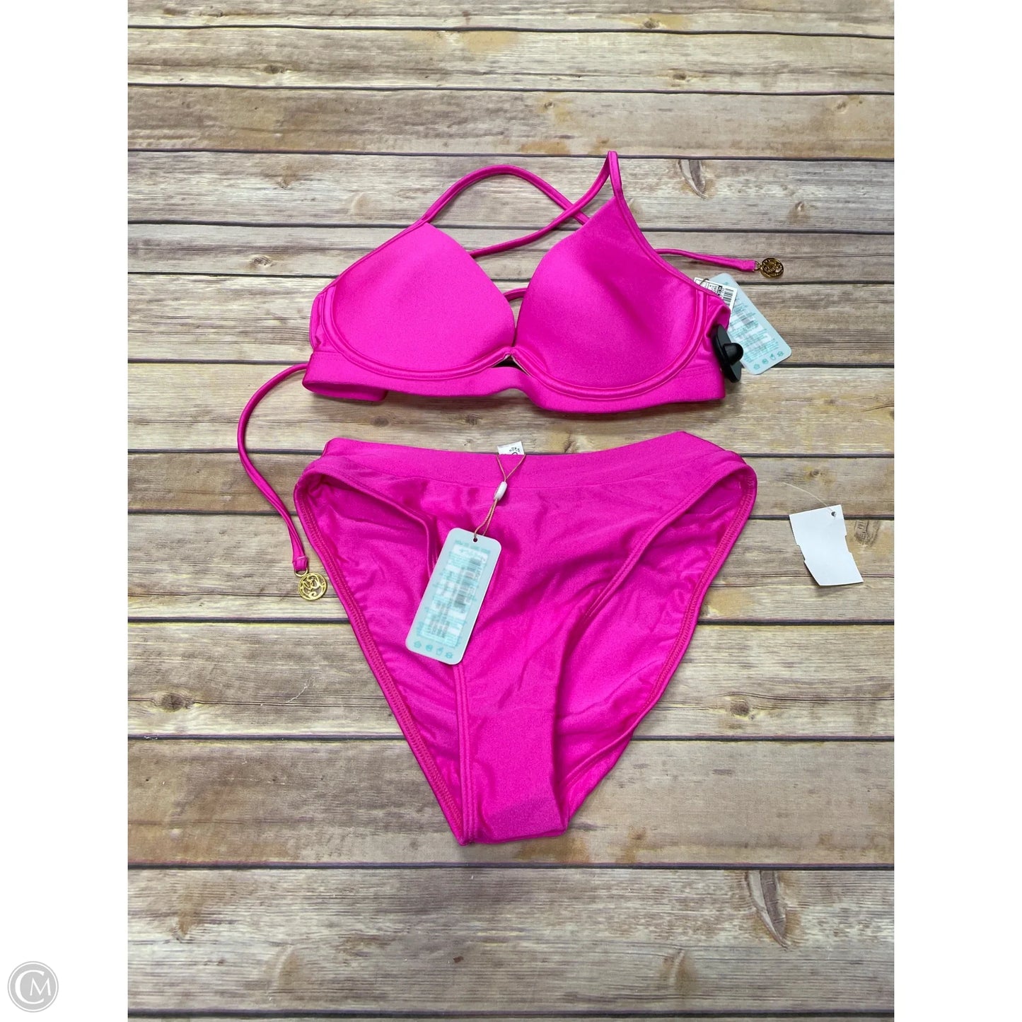 Swimsuit 2pc By Luli Fama In Pink, Size: M