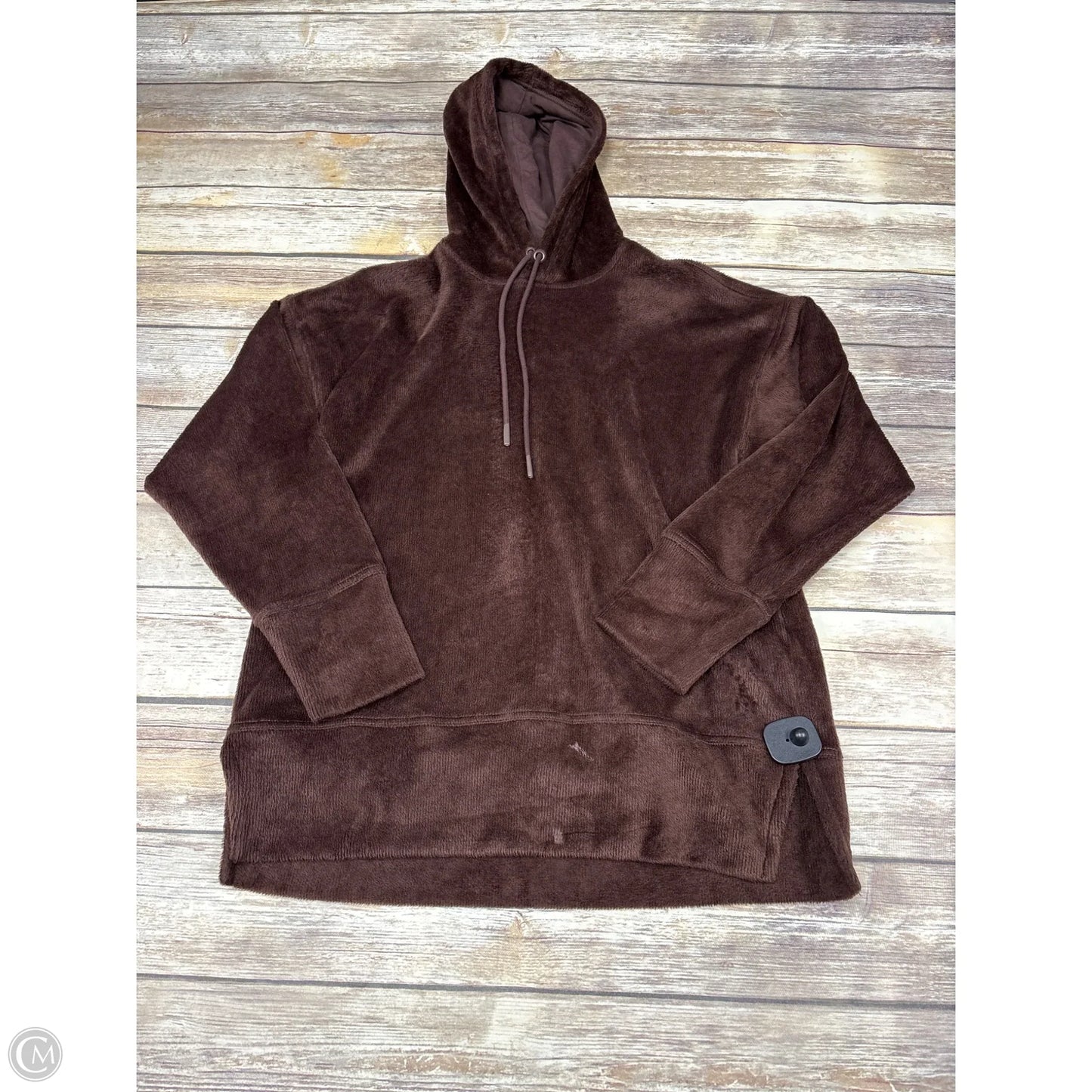 Athletic Sweatshirt Hoodie By Fabletics In Brown, Size: S