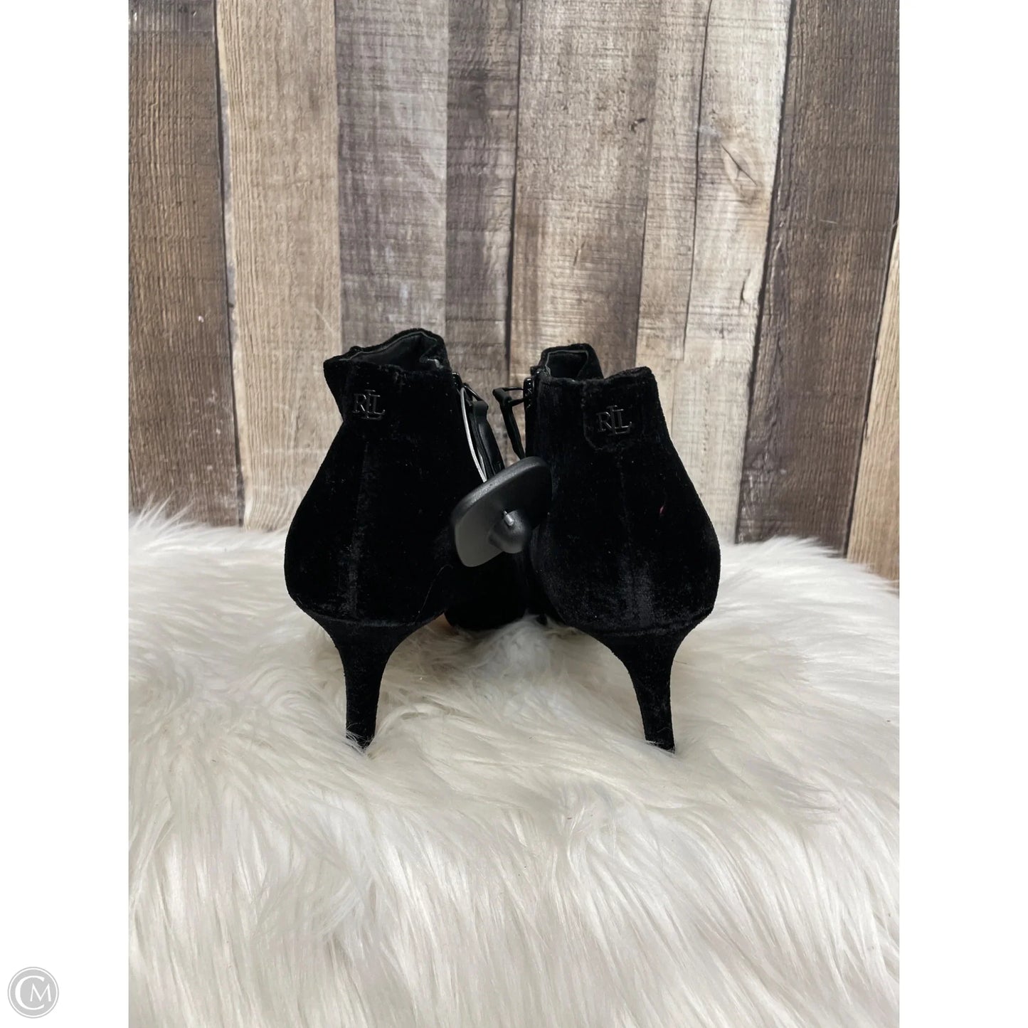 Boots Ankle Heels By Ralph Lauren In Black, Size: 10