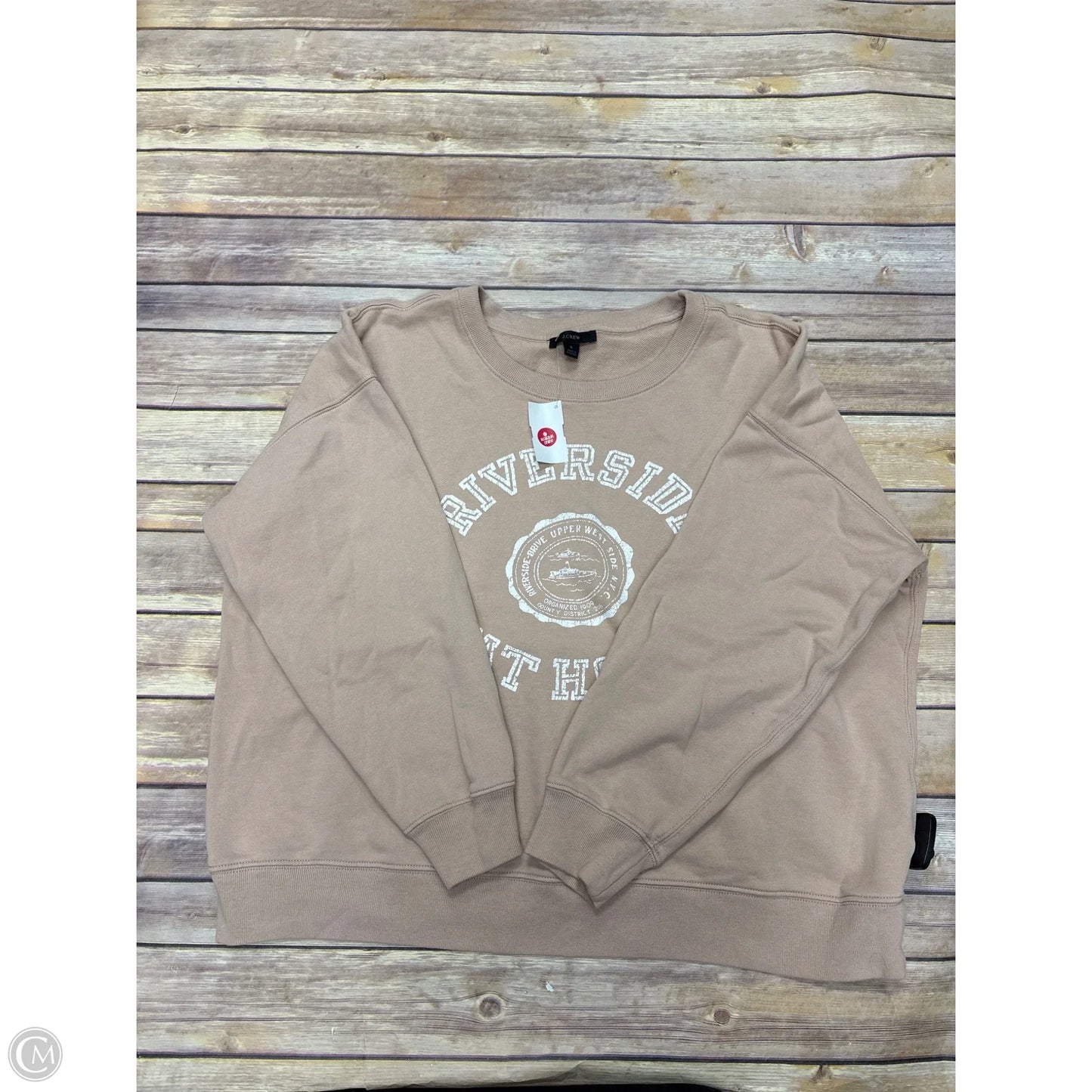 Sweatshirt Crewneck By J. Crew In Pink, Size: L