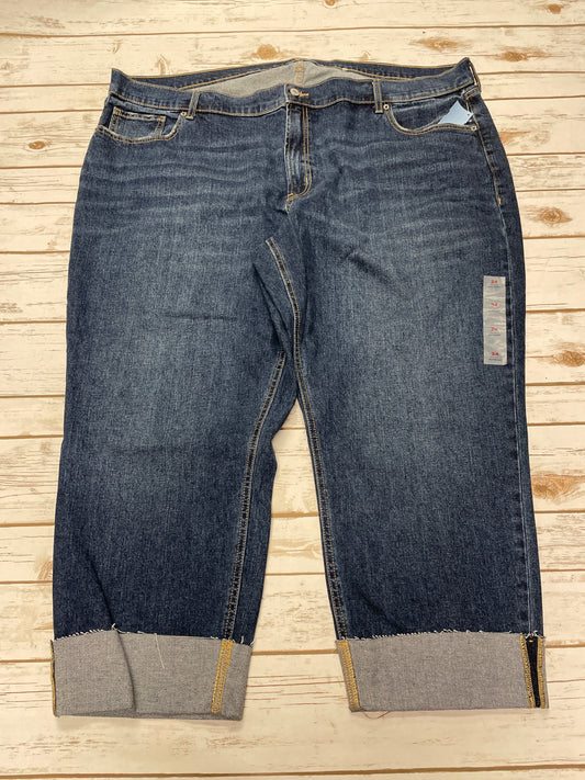 Jeans Boyfriend By Old Navy In Blue Denim, Size: 24
