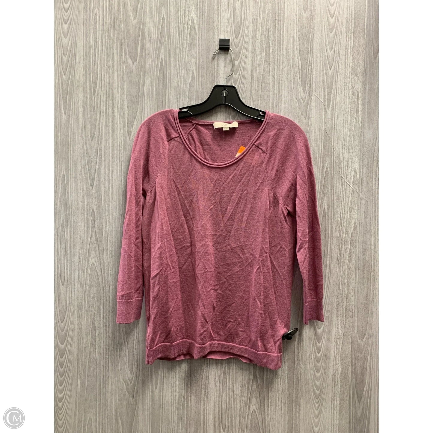 Top Long Sleeve By Loft In Mauve, Size: M