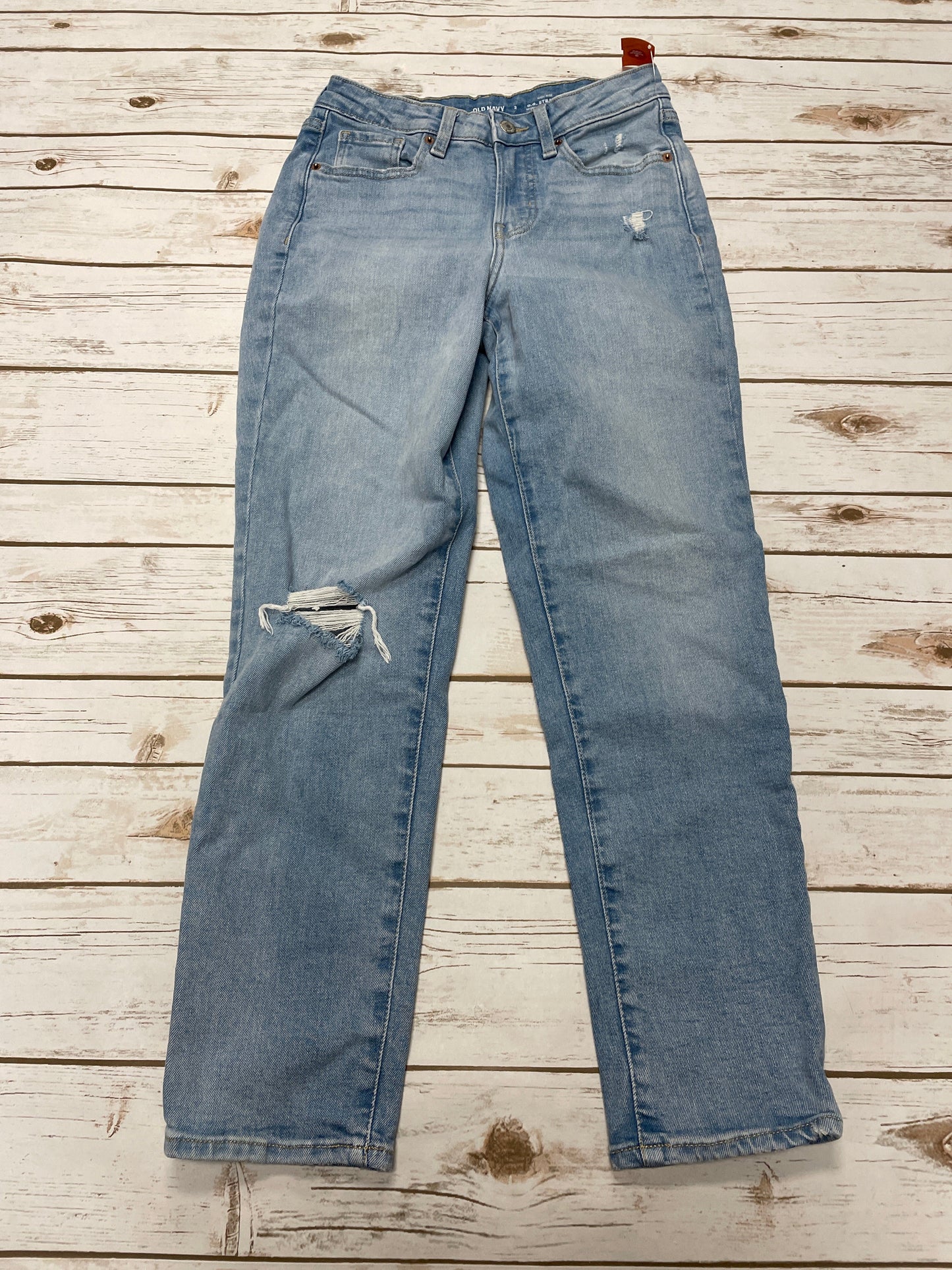 Jeans Straight By Old Navy In Blue Denim, Size: 2