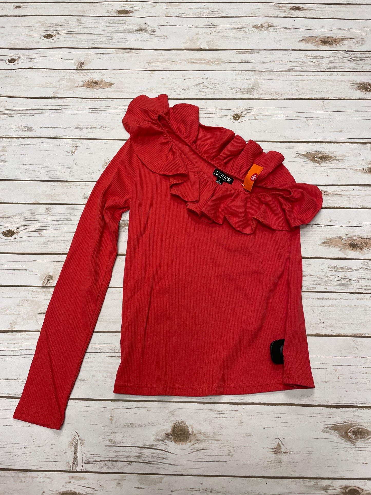 Top Long Sleeve By J. Crew In Red, Size: M