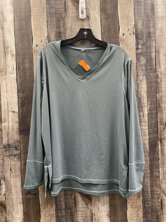 Athletic Top Long Sleeve Collar By Cme  Size: 1x