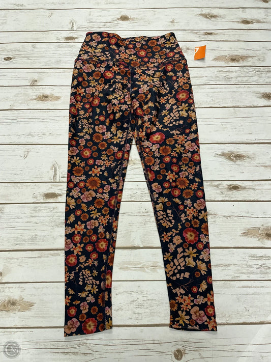 Athletic Leggings By Beyond Yoga In Floral Print, Size: M