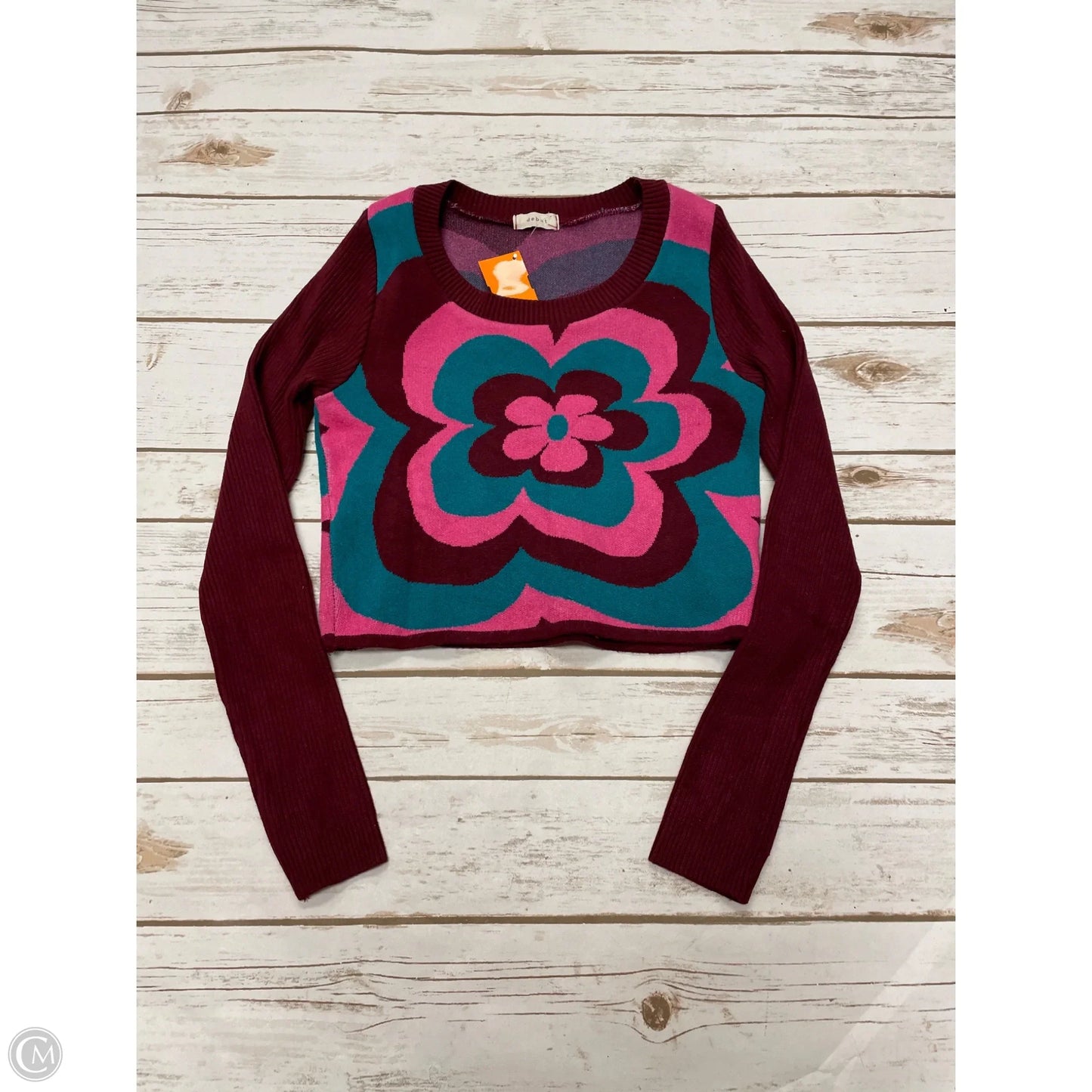 Sweater By Debut In Maroon, Size: M