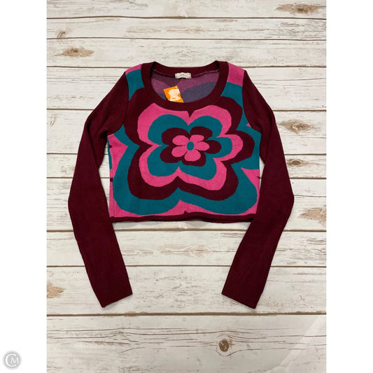 Sweater By Debut In Maroon, Size: M