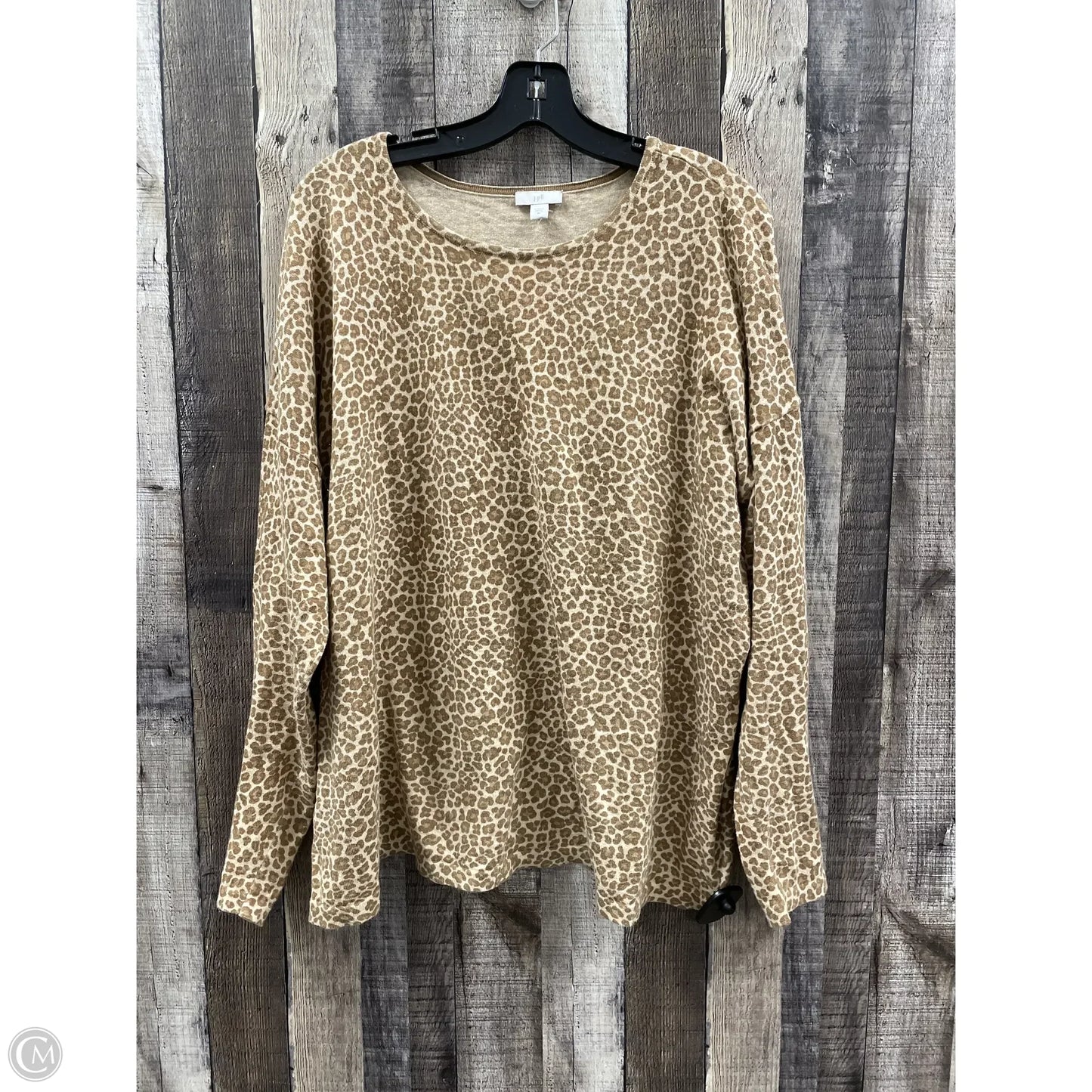 Sweater By J. Jill In Animal Print, Size: Xl