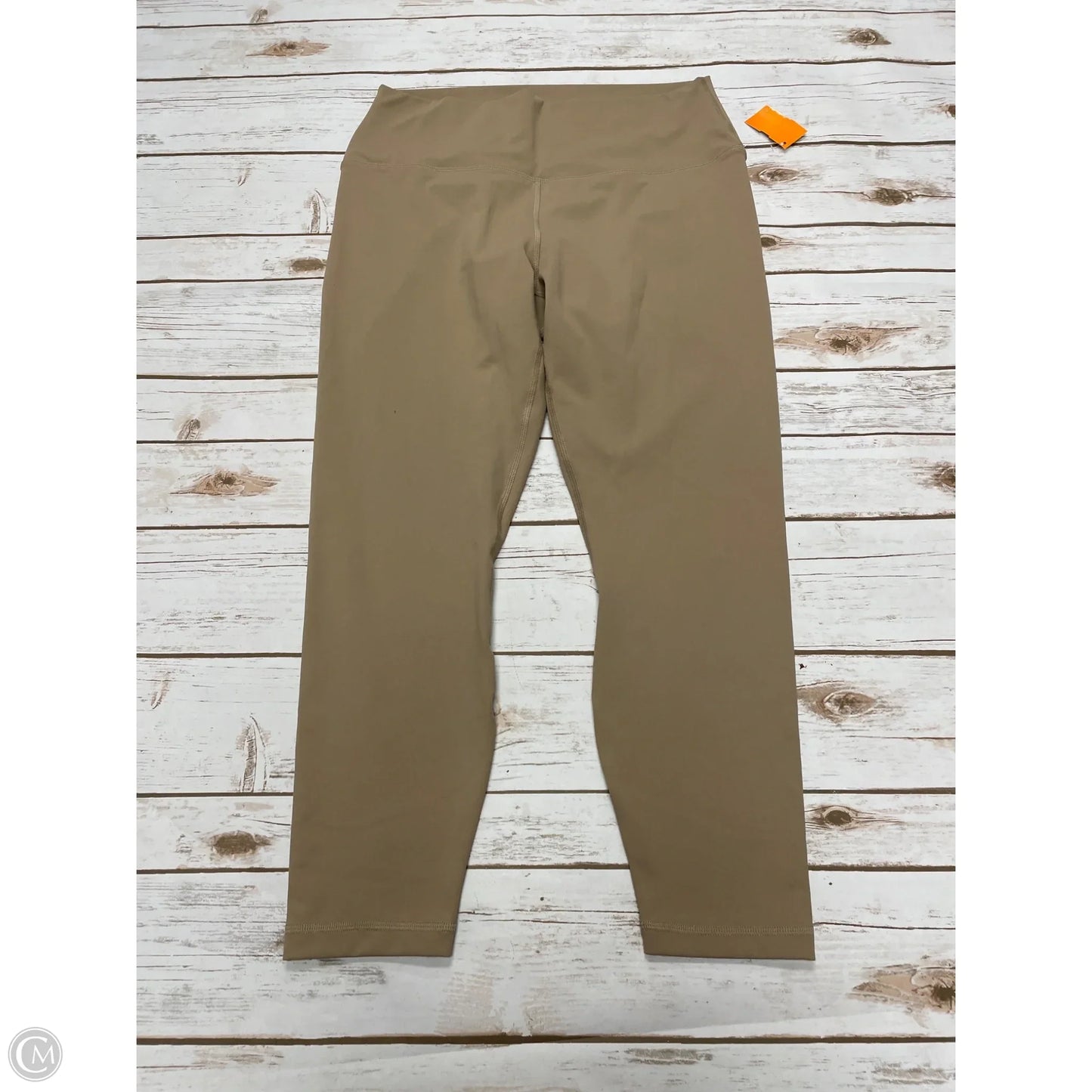 Athletic Leggings By 90 Degrees By Reflex In Tan, Size: Xxl