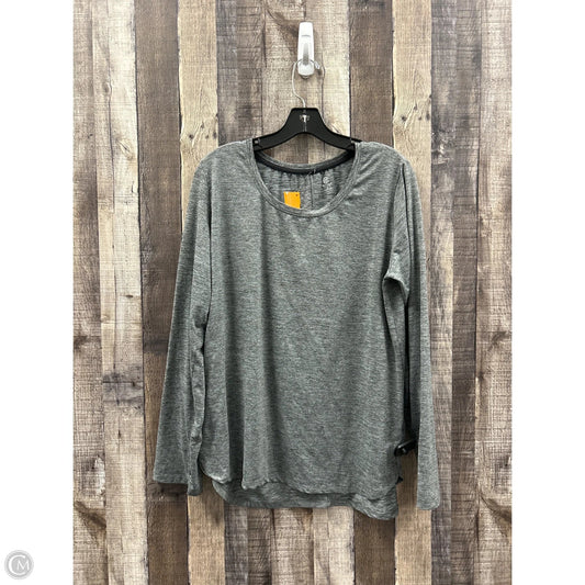 Athletic Top Long Sleeve Crewneck By Champion In Black, Size: Xl