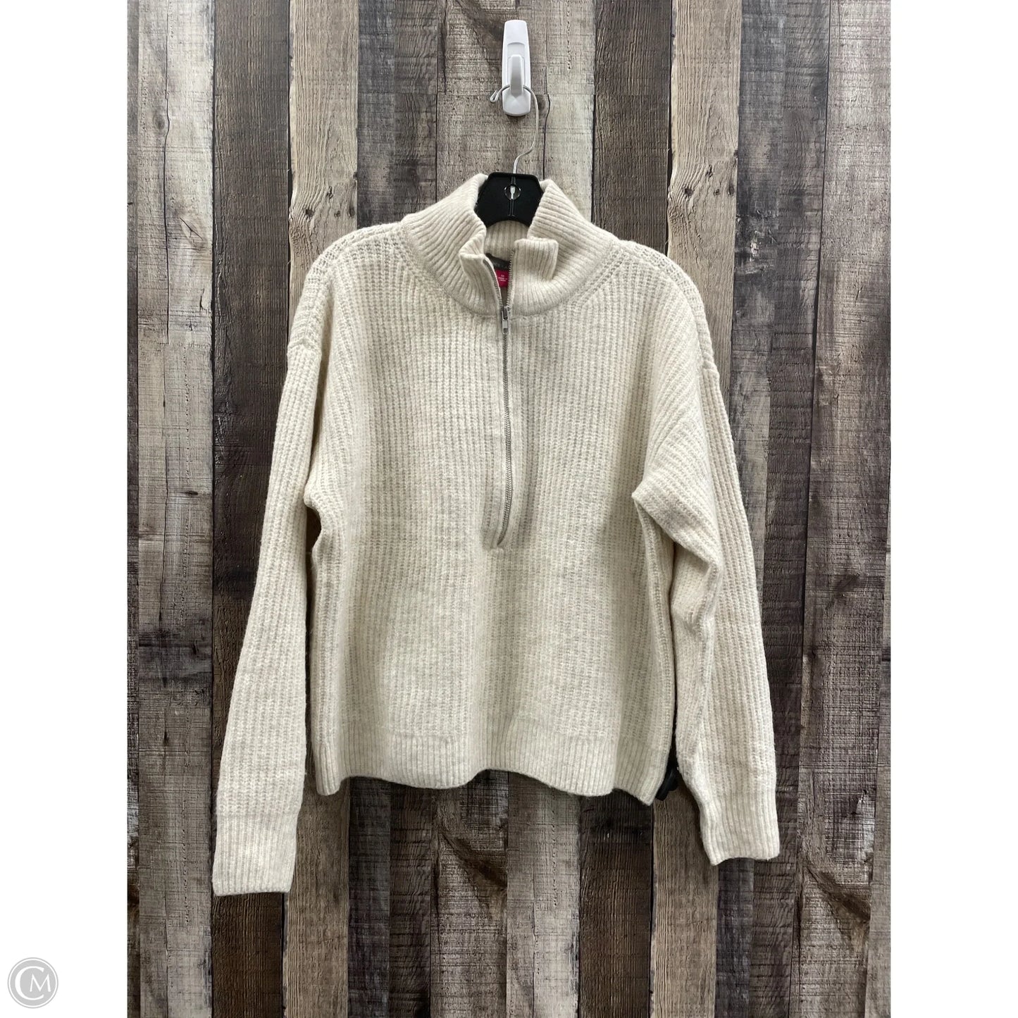 Sweater By Vince Camuto In Beige, Size: M