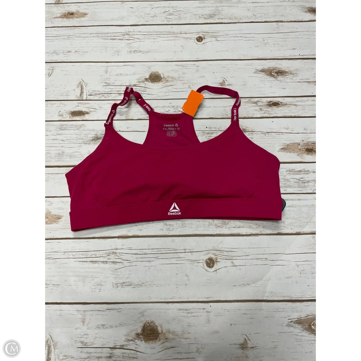 Athletic Bra By Reebok In Pink, Size: Xxl