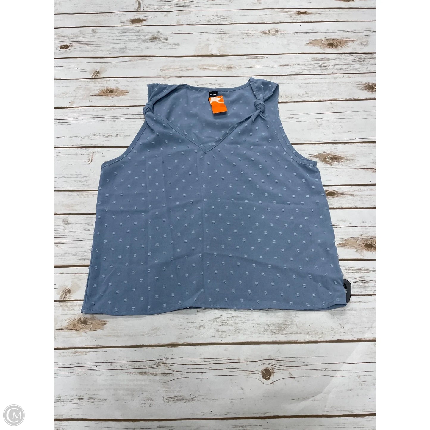 Top Sleeveless By Shein In Blue, Size: L