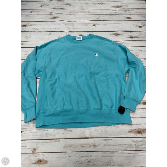 Athletic Sweatshirt Crewneck By Champion In Blue, Size: Xl