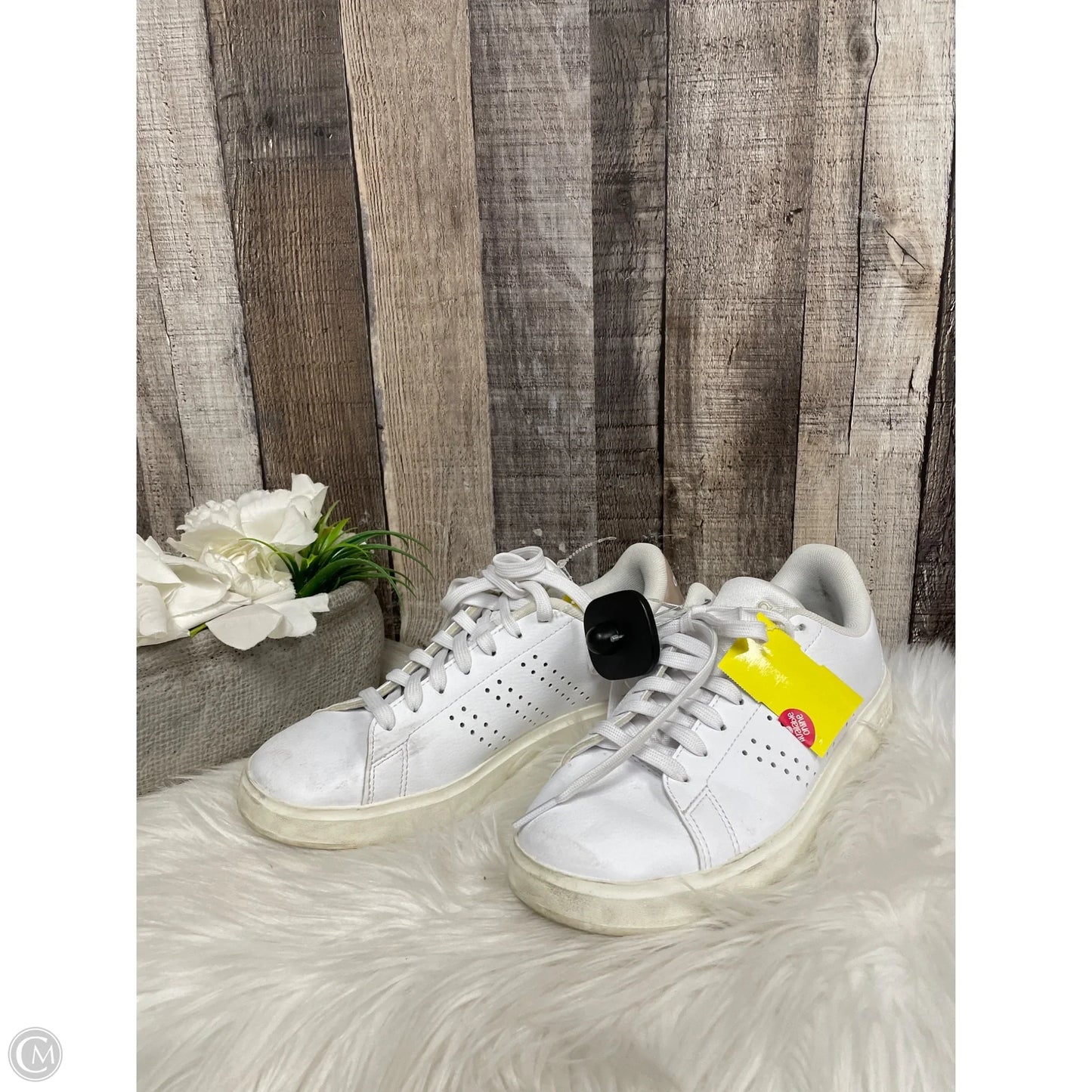 Shoes Athletic By Adidas In White, Size: 7