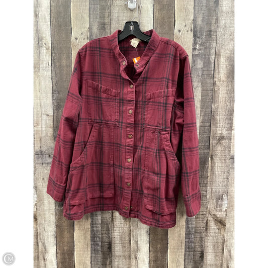 Jacket Other By Duluth Trading In Plaid Pattern, Size: Xl