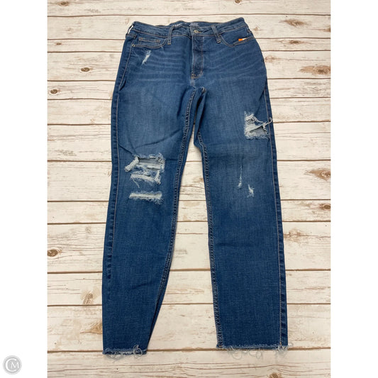 Jeans Skinny By Old Navy In Blue Denim, Size: 10