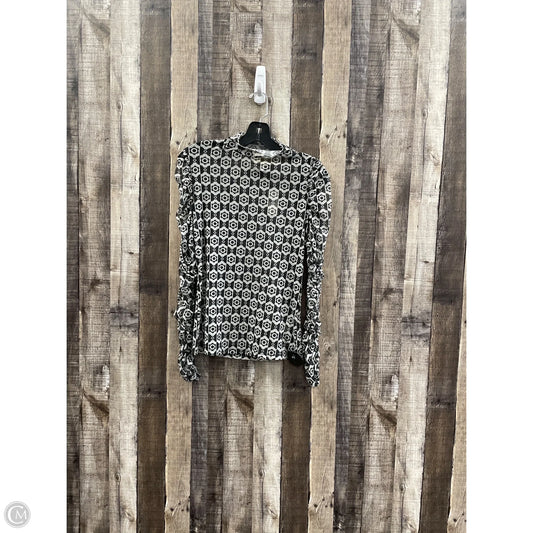 Top Long Sleeve By Maeve In Black, Size: M